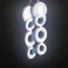 Blue Pearl Bubble Chain Resin Earrings